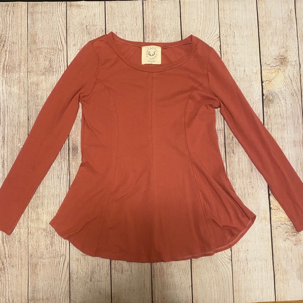 Fantastic Fawn Pleated Top